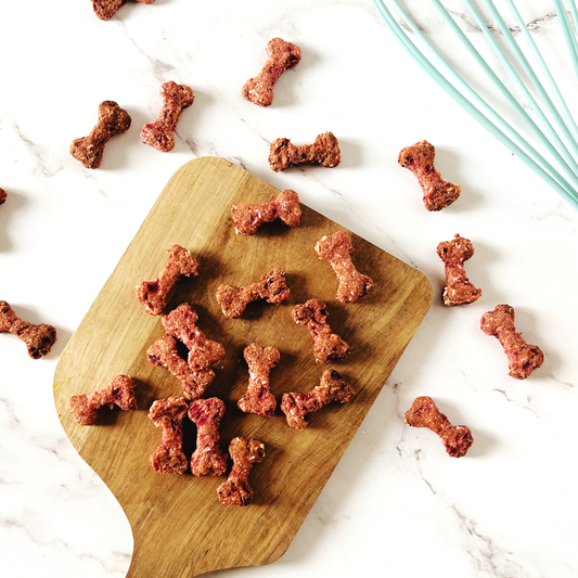 Beetroot dog treats