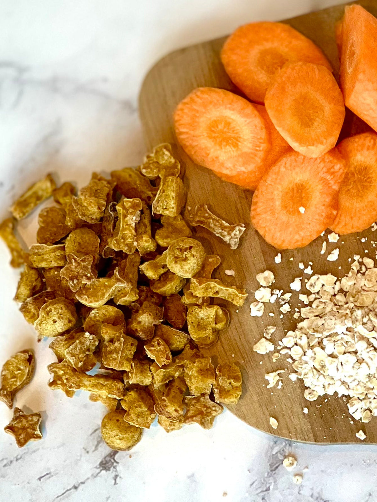 Carrot and ginger dog food topper